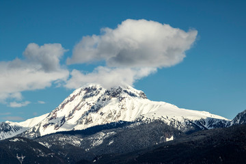 Mount Garibaldi view from sea to sky gondola in squamish british columbia - canada
