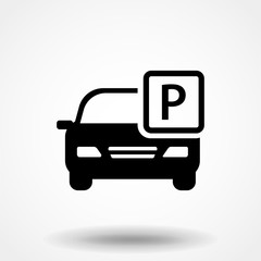 Vector car parking Icon