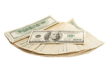 dollar bills isolated