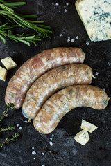 meat sausages with spices