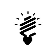 creative idea , business idea , light bulb, bulb, creative idea solution black color  icon 
