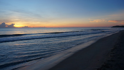 Sunrise at a beautiful beach in nilaveli, sri lanka