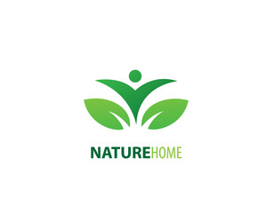 Leaf nature home logo