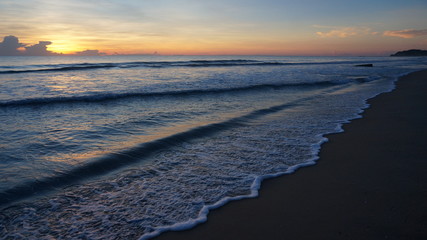 Sunrise at a beautiful beach in nilaveli, sri lanka