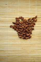 Healthy food  for background image close up almond nuts. Texture