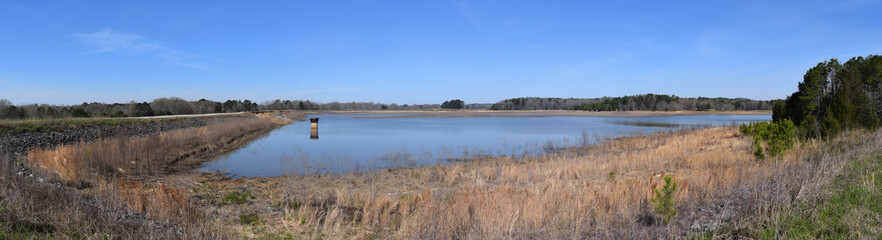 Fototapeta na wymiar Old Natchez Trace Lake in Trace State Park, Mississippi