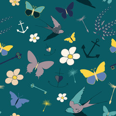 seamless pattern faith love hope themed