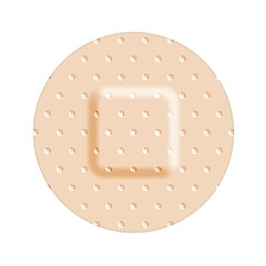 Beige adhesive bandage bandaid