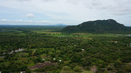 Fototapeta na wymiar Sri Lanka landscapes nature background near Mihintale