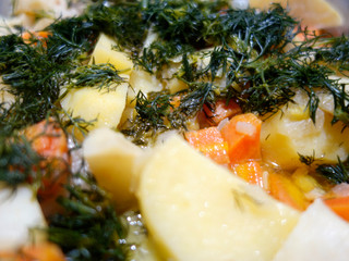 Turkish traditional artichoke food