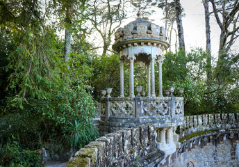 Old stone gazebo in 