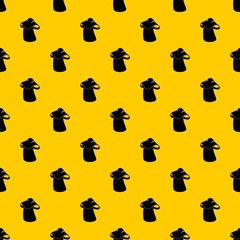 Boletus pattern seamless vector repeat geometric yellow for any design