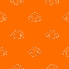 Seaman clothes pattern vector orange for any web design best