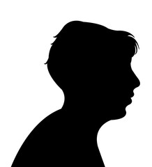 a woman head silhouette vector