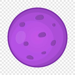 Planet icon in cartoon style isolated on background for any web design 