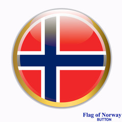 Banner with flag of Norway. Colorful illustration with flags for web design. Illustration with white background.