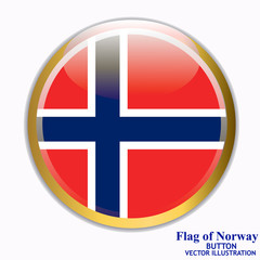 Banner with flag of Norway. Colorful illustration with flags for web design. Illustration with white background.