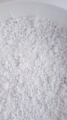 sea salt on white background