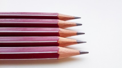 Fototapeta premium color pencils isolated on white background