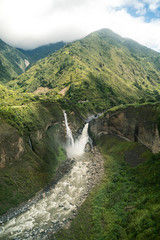 Waterfall in Banos, Ecuador