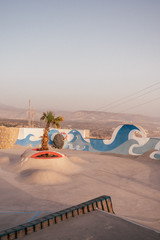 Famous Skate Park in Taghazout