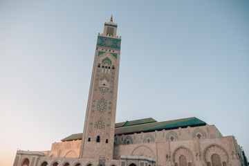 Obraz premium Hassan II Mosque in Casablanca, Morocco