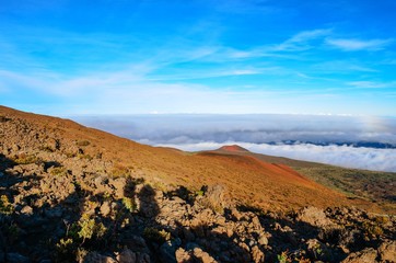 Mid way up Volcano Mauna Kea Big Island Hawaii