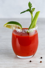 Bloody mary cocktail