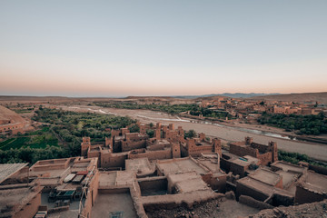 nice architecture of Ait Ben Haddou in Morocco