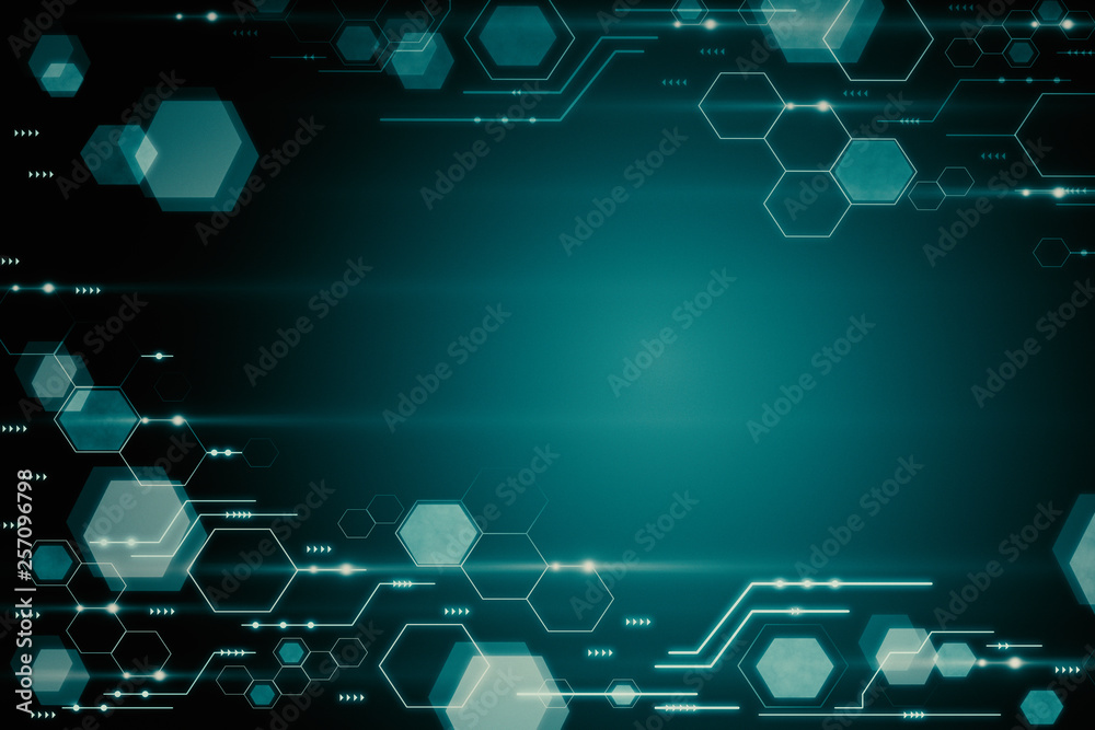 Aufkleber Abstract hexagonal background