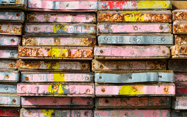Abstract of Timber Scaffolding Boards Background