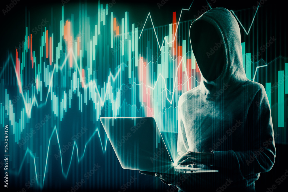 Poster hacking and invest concept