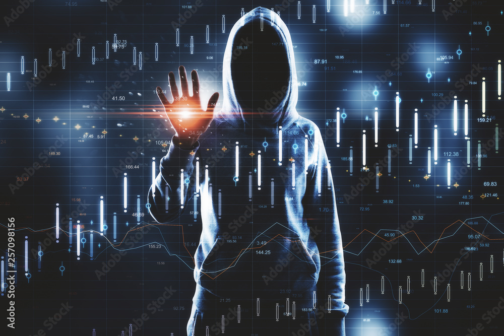 Poster hacking and stock concept