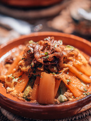 delicious tajine food in marrakech, morocco