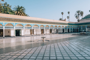 beautiful Bahia Palace in Marrakech, Morocco