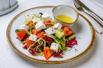 Greek salad with feta