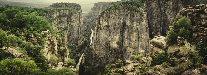 Tazi Canyon (Bilgelik Vadisi) in Manavgat, Antalya, Turkey. Amazing landscape and clif. Wisdom valley. Beauty in nature.