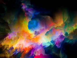 Selbstklebende Fototapete Gemixte farben Color Motion