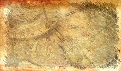 Steam punk retro grunge compass, background, menu, old retro vintage, frame, cogs, canvas paper