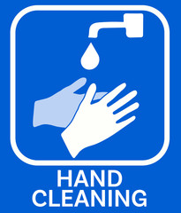 hand cleaning poster