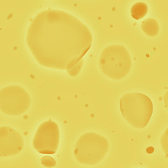 Swiss cheese, close up, texture. Cheese with holes. Food