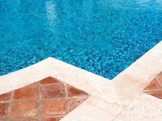 Edge of swimming pool