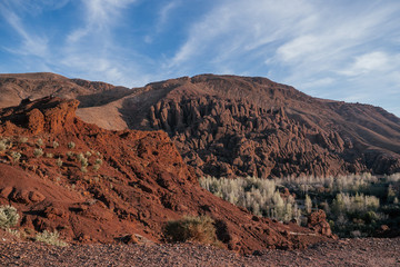Crazy Mountains near the Dades Valley in the Atlas Mountains in Morocco, Africa
