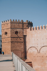 The beautiful fort of the moroccan city Rabat.
