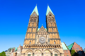 Fototapeta premium Bremen Cathedral in Bremen, Germany