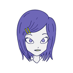 woman head illustration