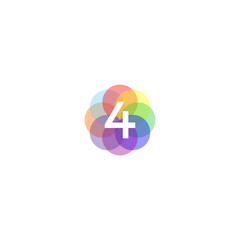 Colorful 4 Logo Inspiration