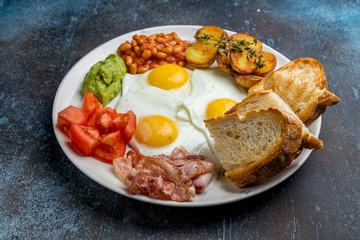 English Breakfast on a plate