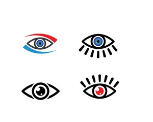 Eye icon Logo vector Template