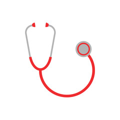 Stethoscope icon. Vector illustration. Isolated.